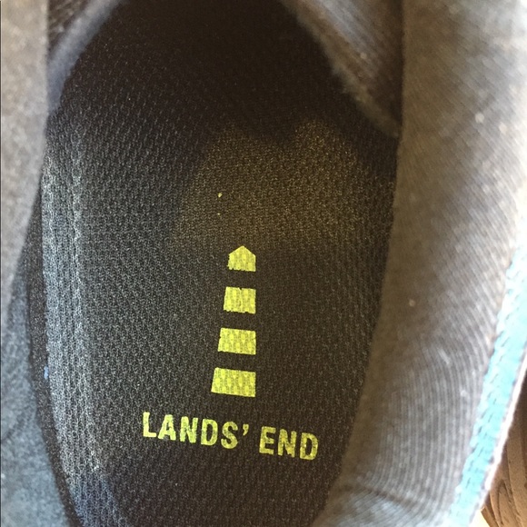 ⭐️10EE wide New Lands’ End men’s trek walking shoes brown & teal green blue - Picture 6 of 9